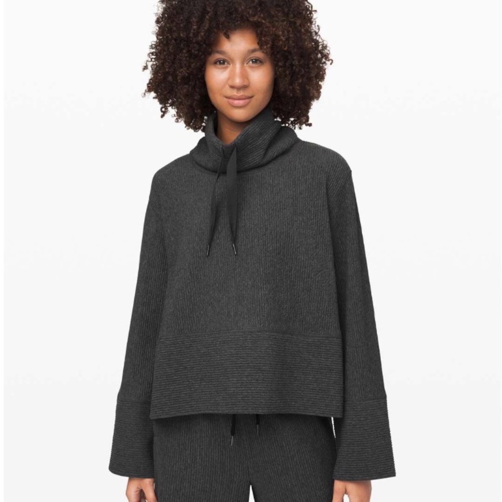 Lululemon Retreat Yourself Pullover Heathered Core Dark Grey